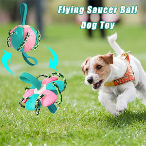 Interactive Dog Football Soccer Ball With Tabs Inflated Training Toy Outdoor Border Collie Balls Pet Products