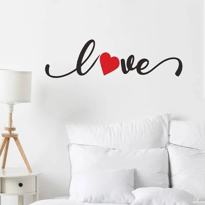 Red Heart LOVE Wall Sticker