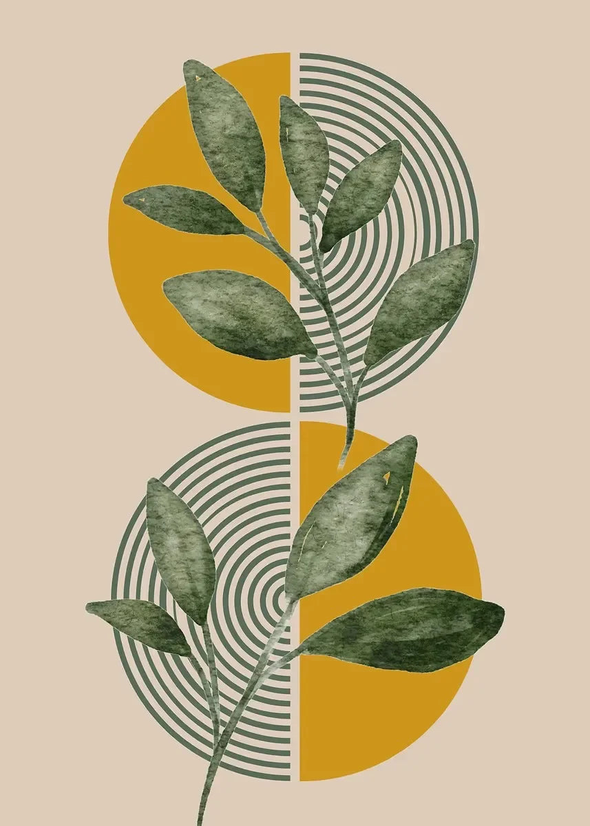 Boho Wall Art Print Canvas Painting Unframed