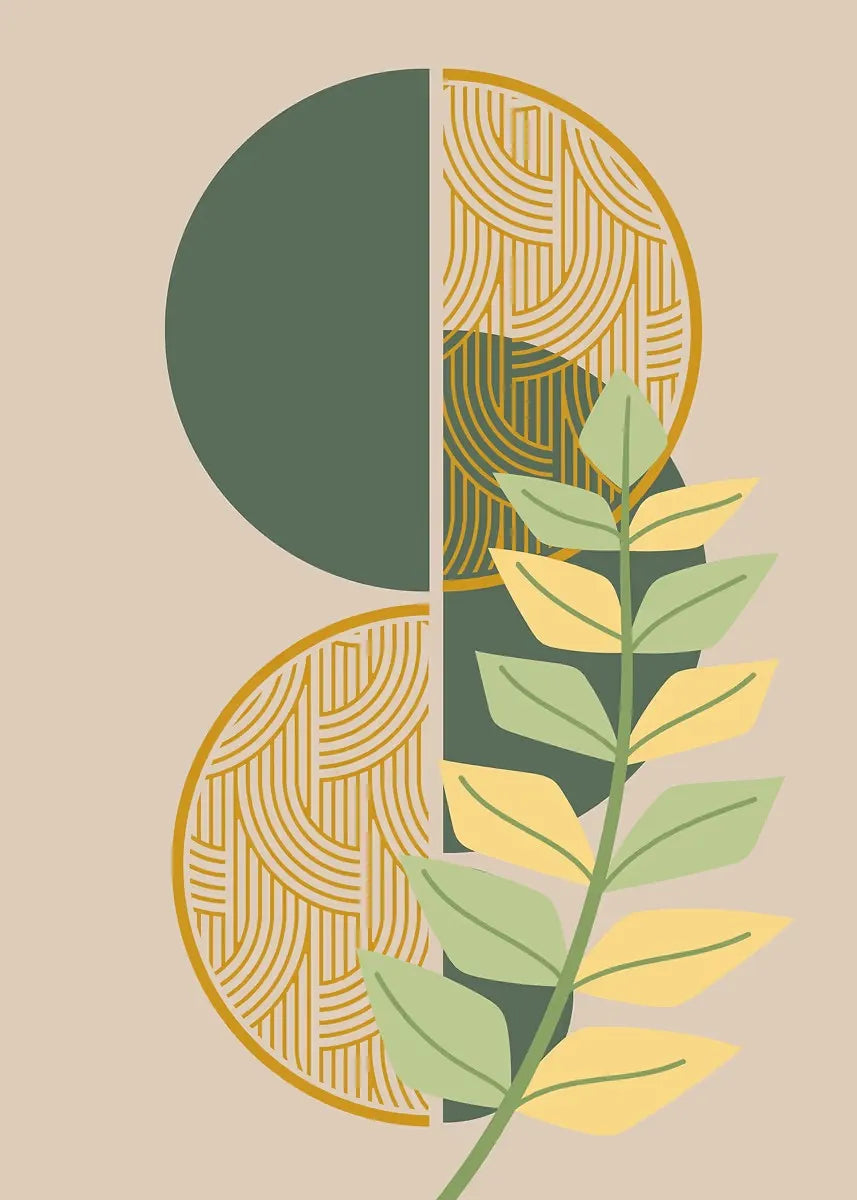 Boho Wall Art Print Canvas Painting Unframed