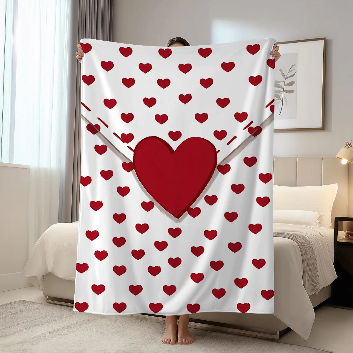 1pc Valentine's Day blanket, ultra soft and comfortable