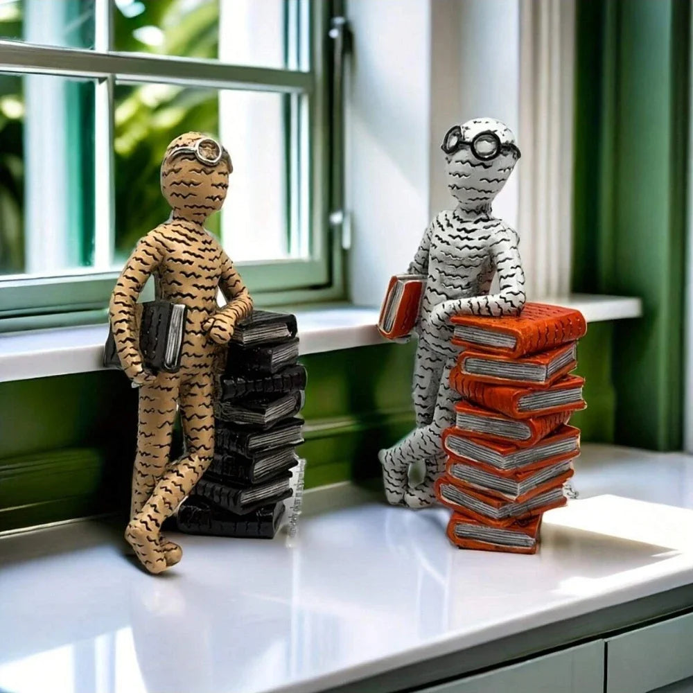 Modern  Resin Reader Statues