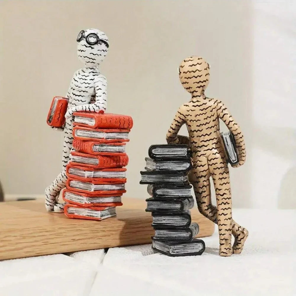 Modern  Resin Reader Statues