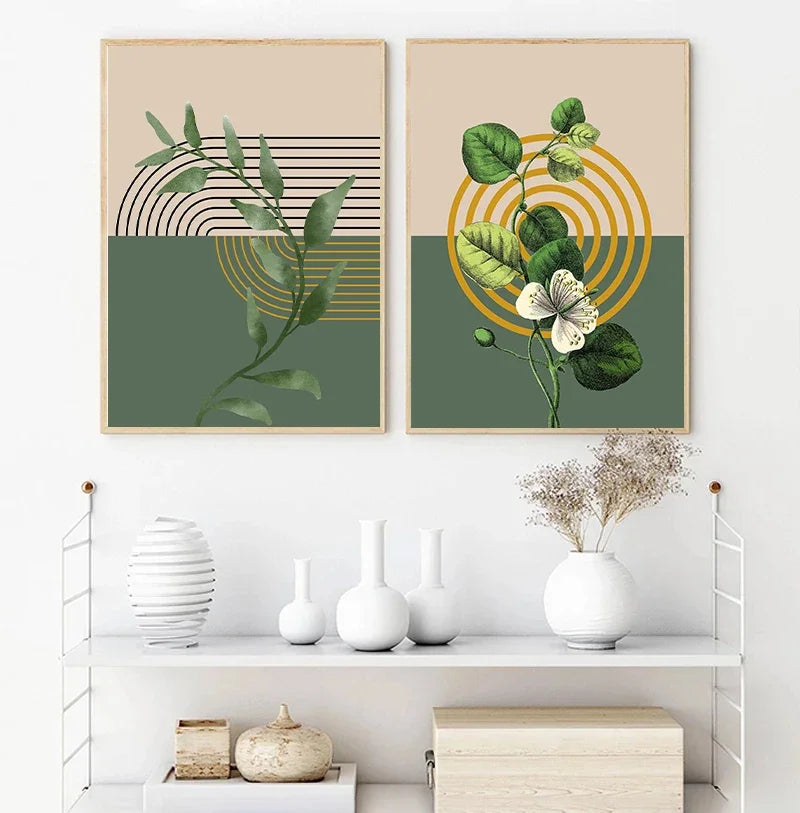 Boho Wall Art Print Canvas Painting Unframed