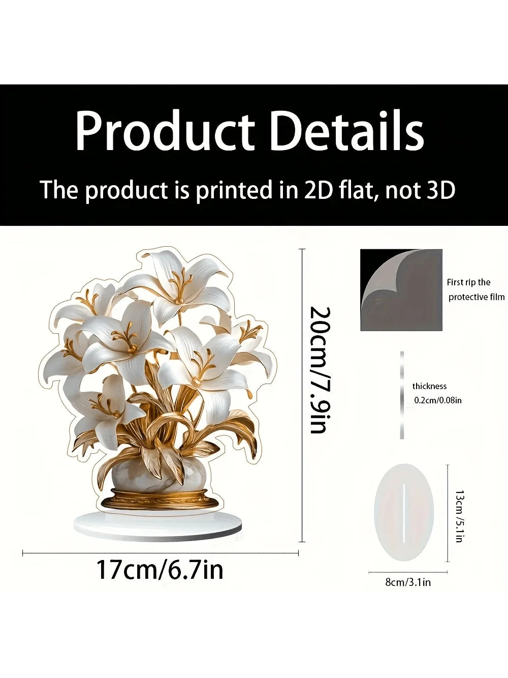 Lily desktop decoration ornament