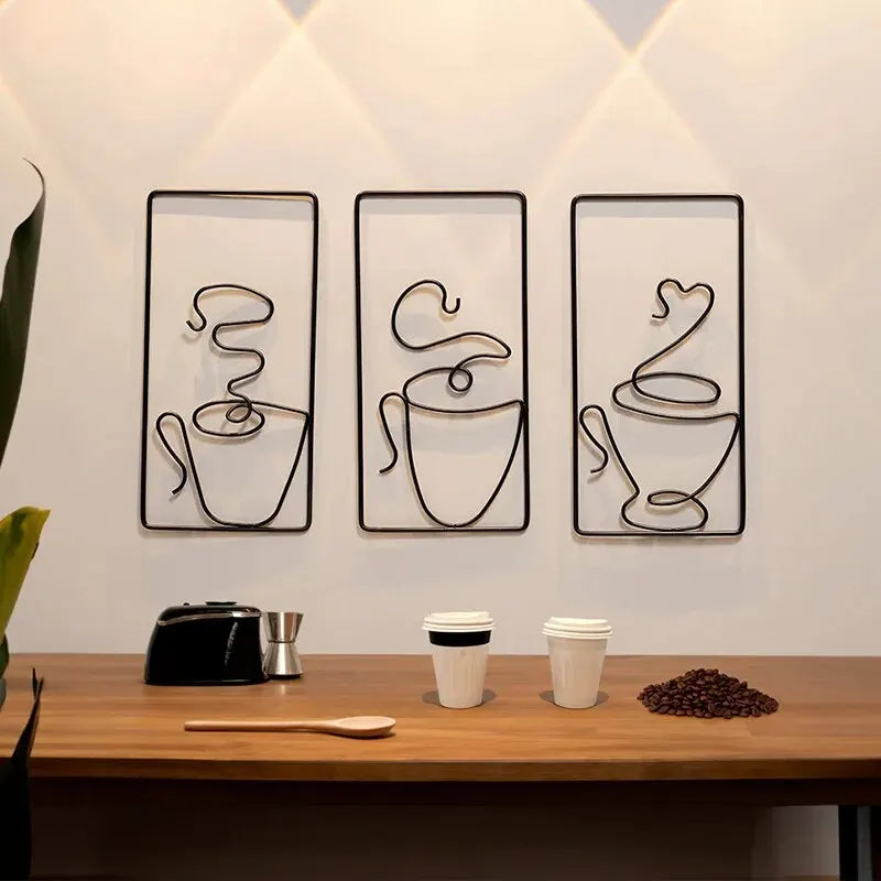 Metal coffee Background -hanging