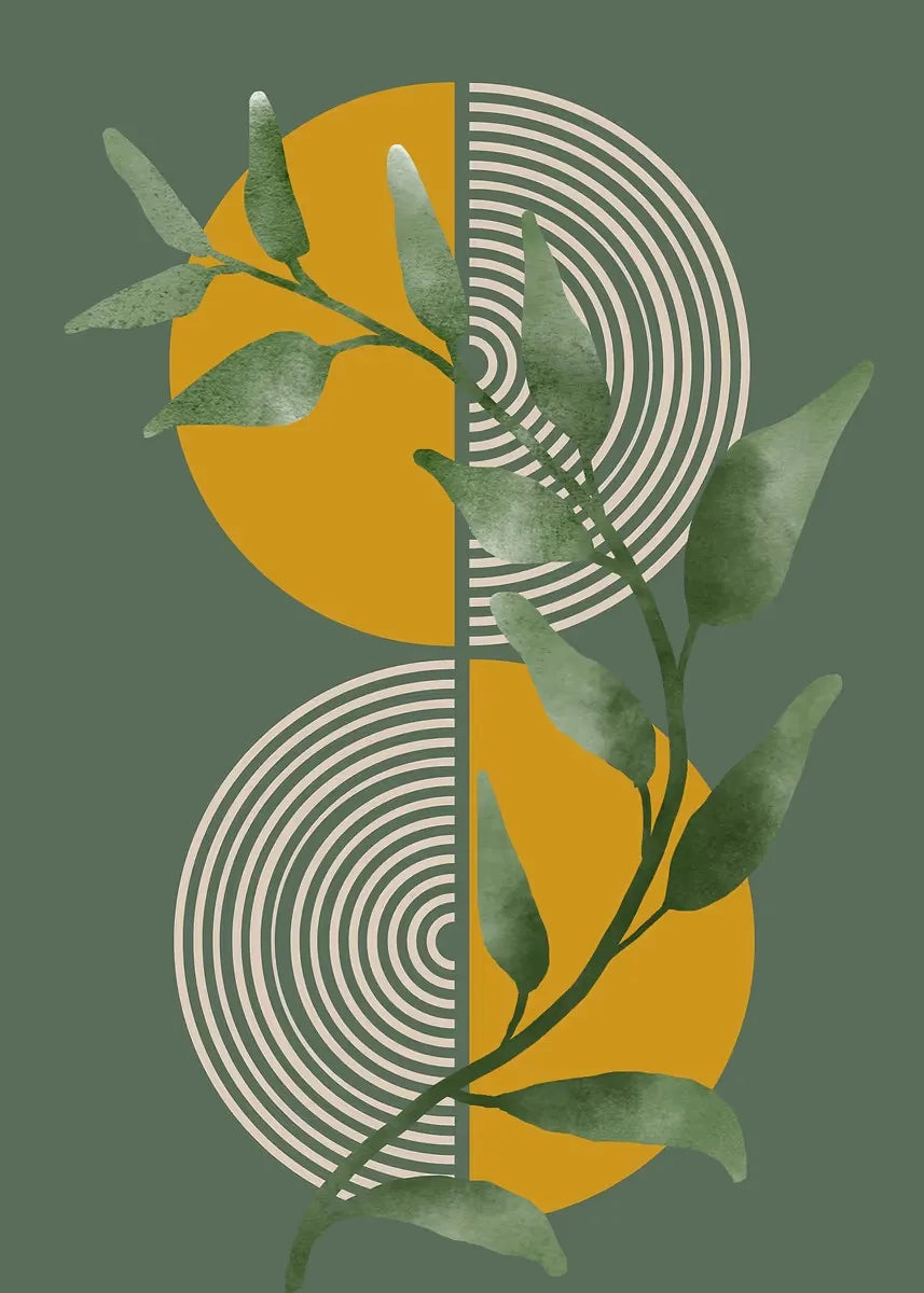 Boho Wall Art Print Canvas Painting Unframed