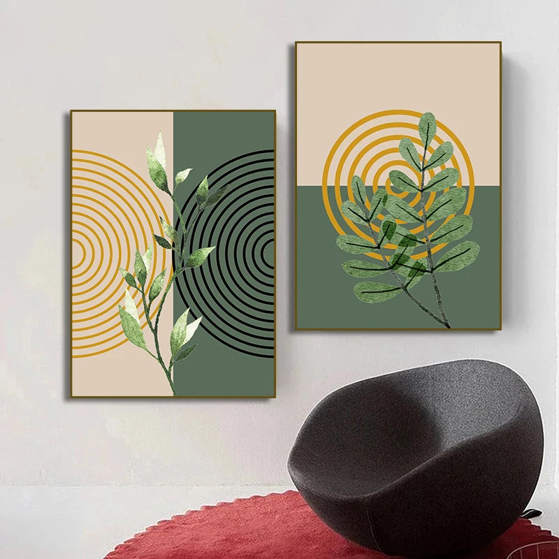 Boho Wall Art Print Canvas Painting Unframed