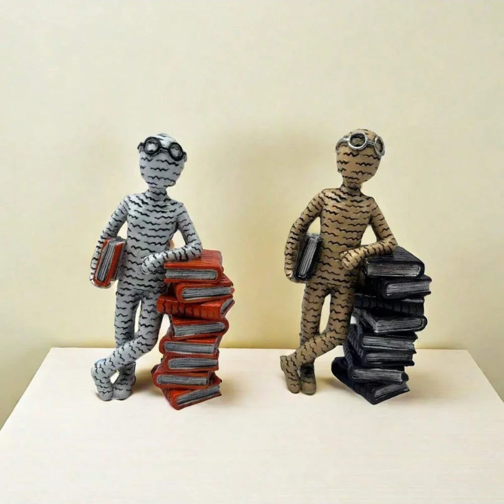 Modern  Resin Reader Statues
