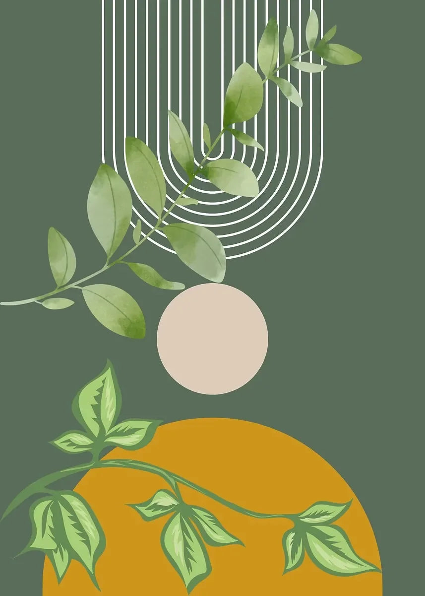 Boho Wall Art Print Canvas Painting Unframed