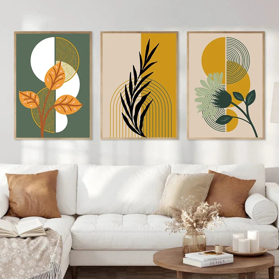 Boho Wall Art Print Canvas Painting Unframed