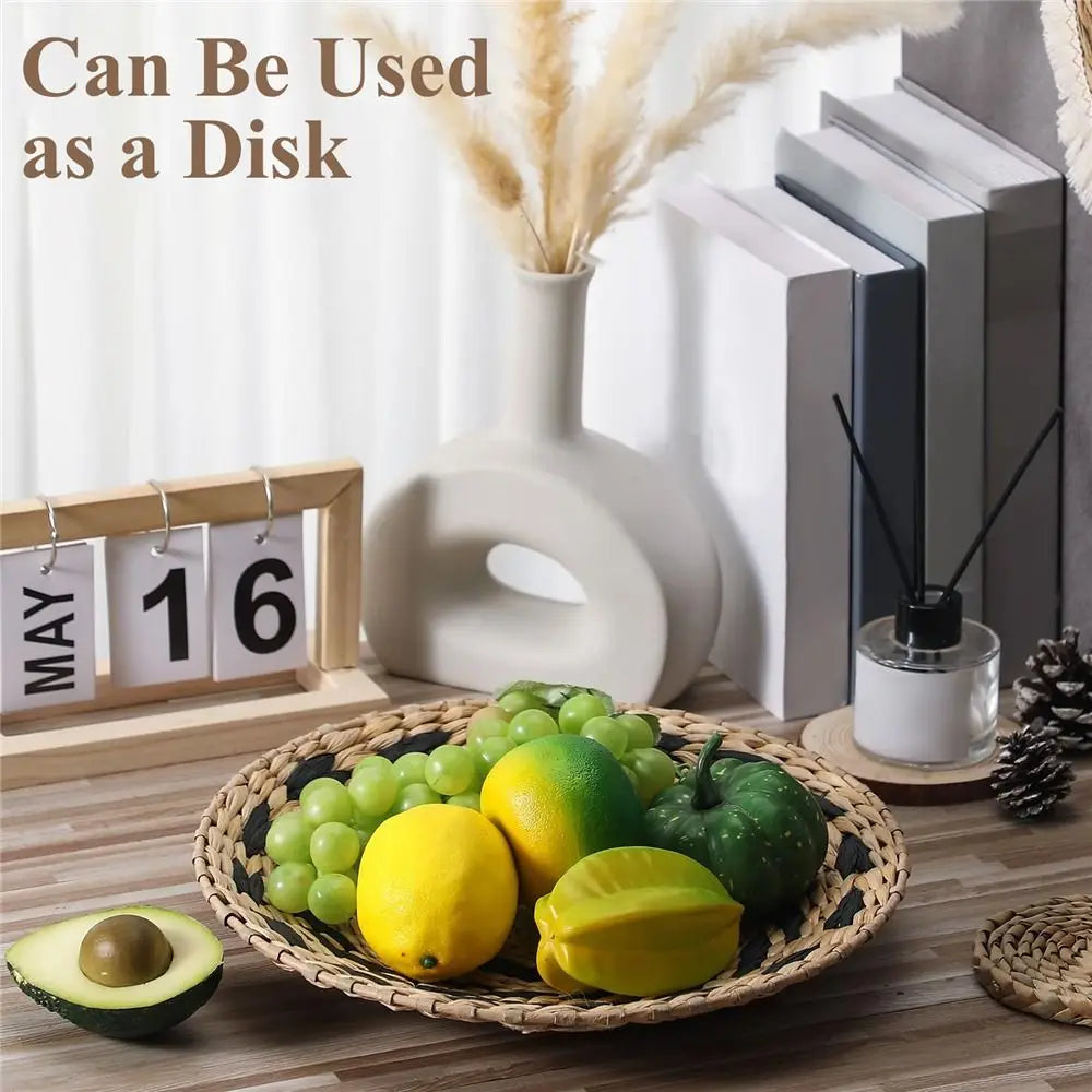 7PCS Boho Wall Baskets Seagrass Rattan Wicker Wall Decor