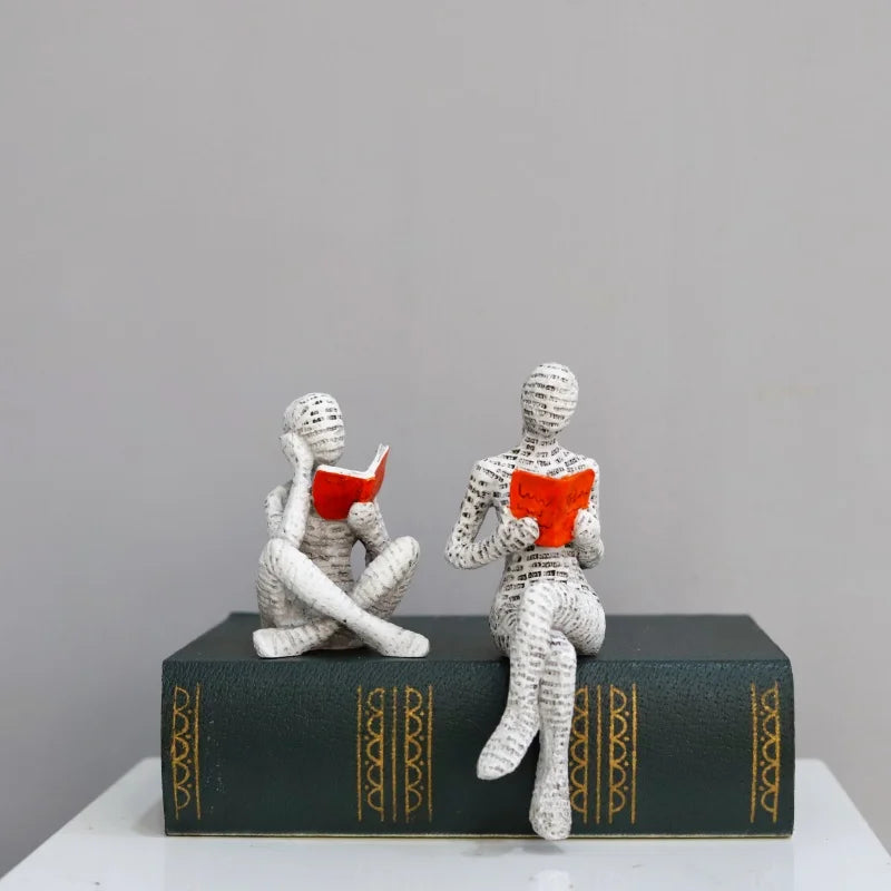 1Pc, Reading Paper -Thinker Statue Decoration