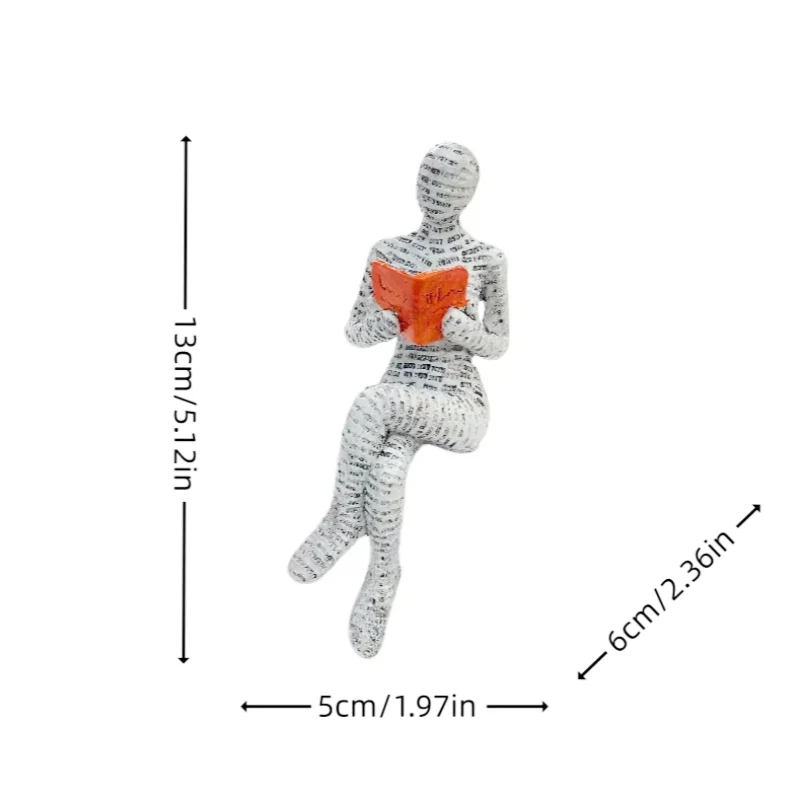 1Pc, Reading Paper -Thinker Statue Decoration