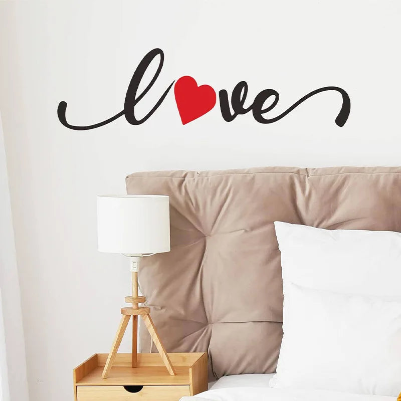 Red Heart LOVE Wall Sticker