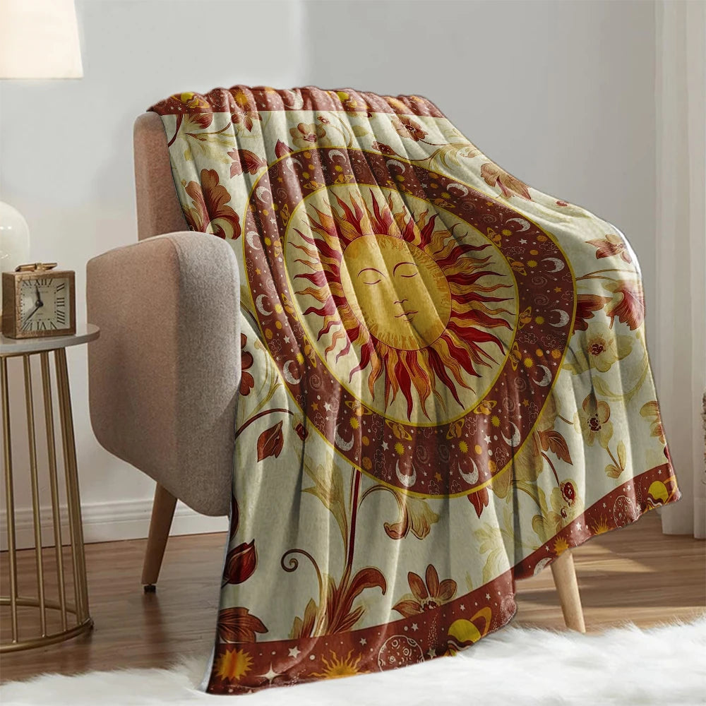 Red Black Love Hearts Blanket / throw