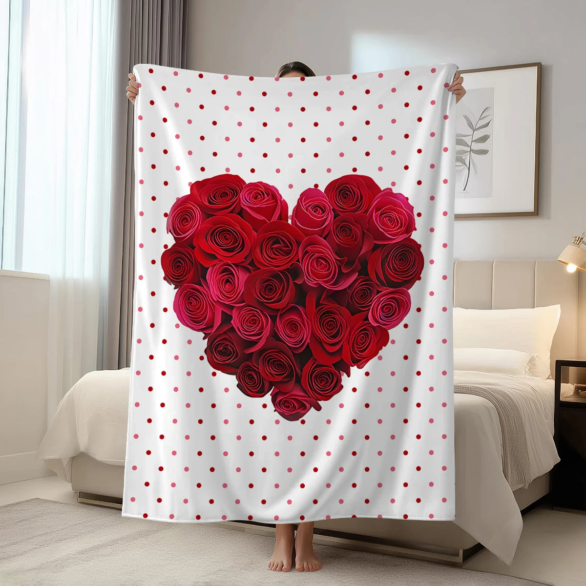 1pc Valentine's Day blanket, ultra soft and comfortable