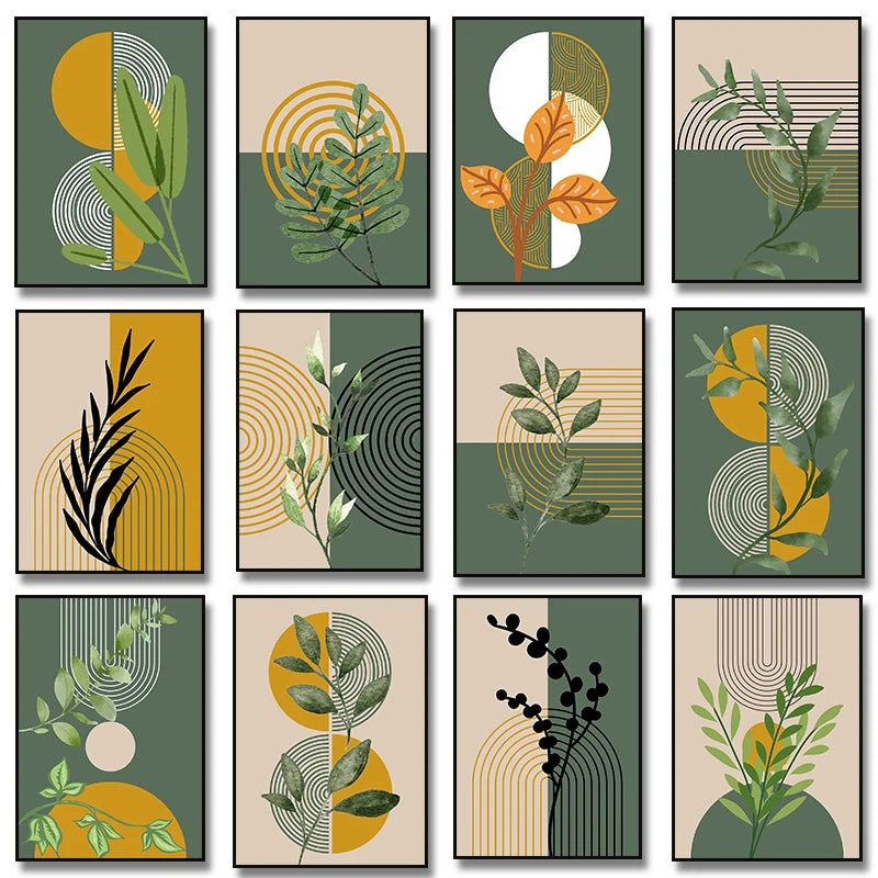 Boho Wall Art Print Canvas Painting Unframed