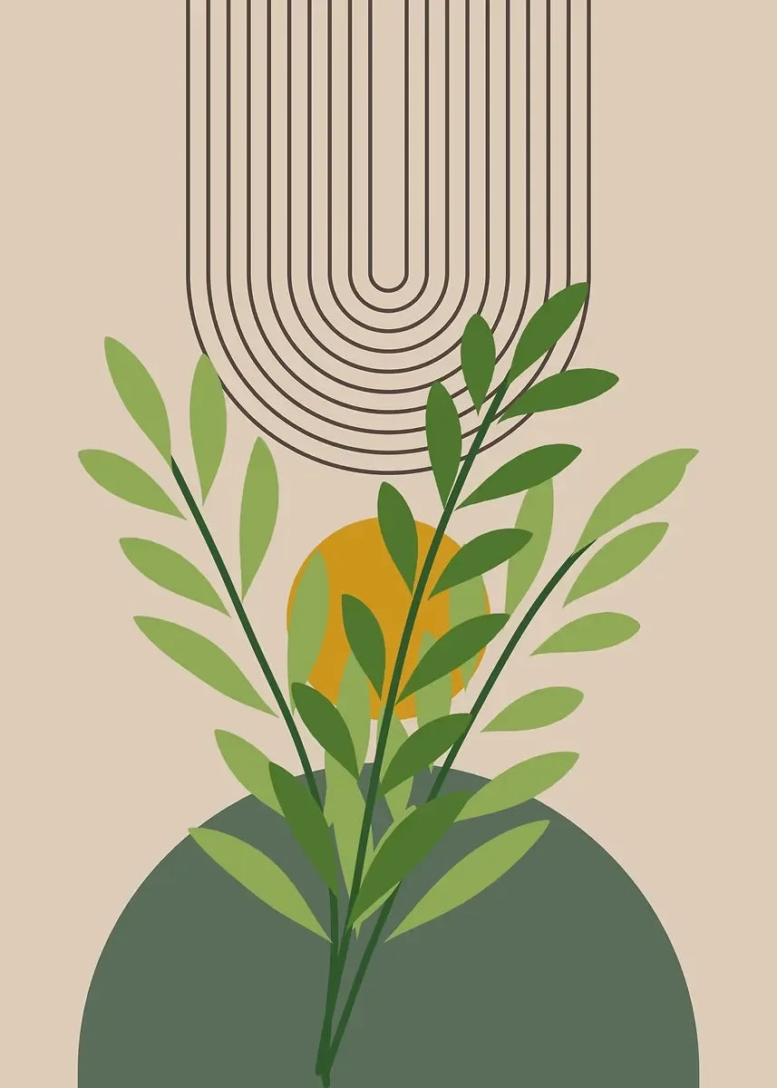 Boho Wall Art Print Canvas Painting Unframed