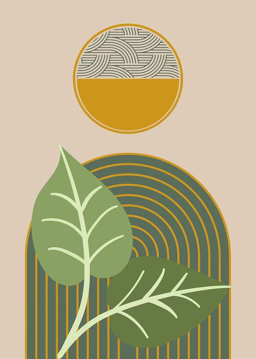 Boho Wall Art Print Canvas Painting Unframed