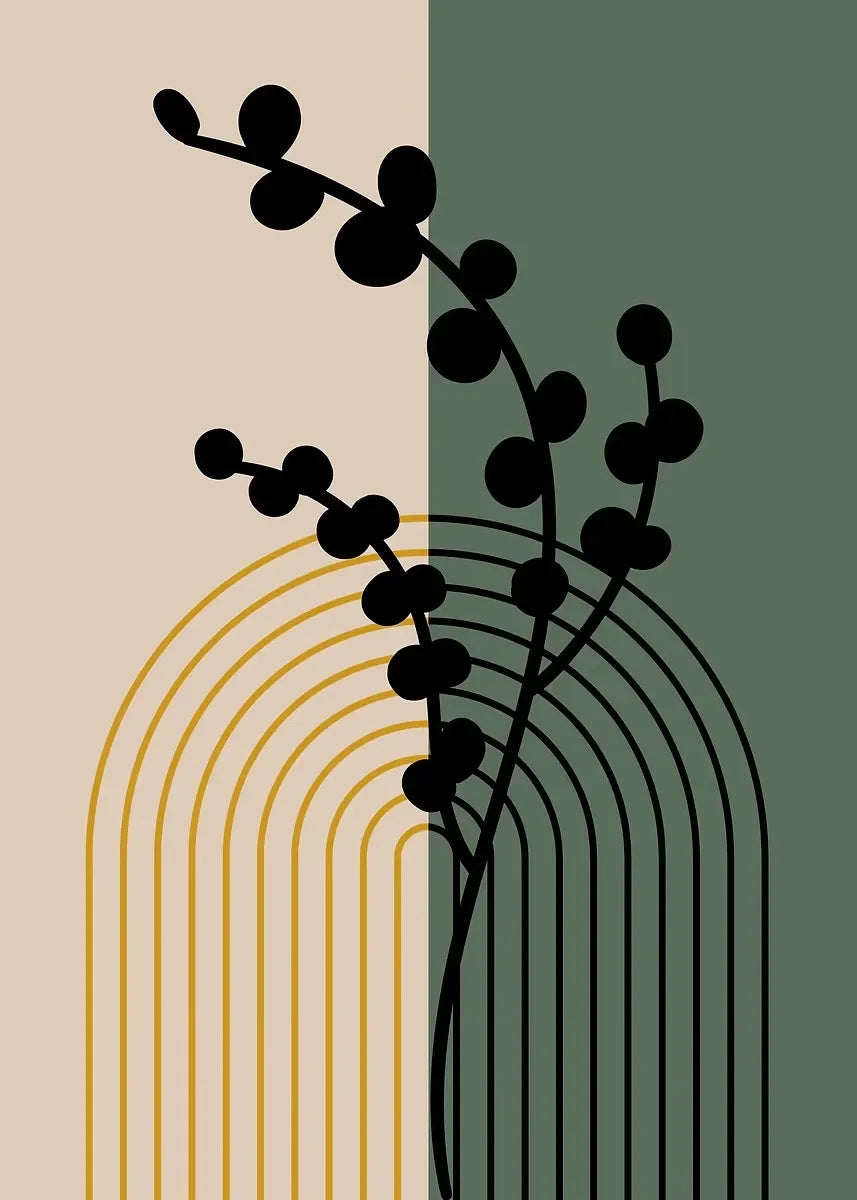 Boho Wall Art Print Canvas Painting Unframed