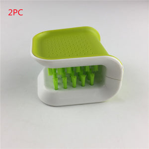 U-Shaped Knife And Cutlery Cleaner Brush Home Kitchen Cleaning Brushes Bristle Scrub Kitchen Washing